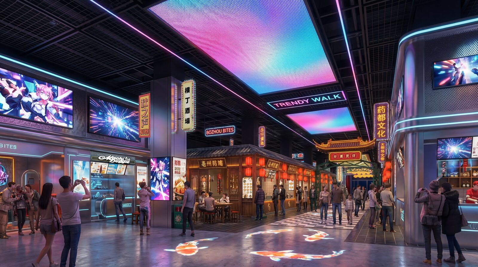 Bozhou Food Culture Museum themed dining street