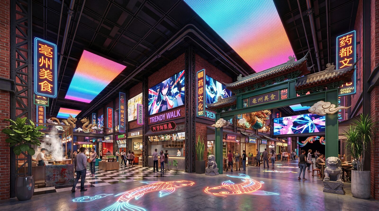 Bozhou Food Culture Museum themed dining street