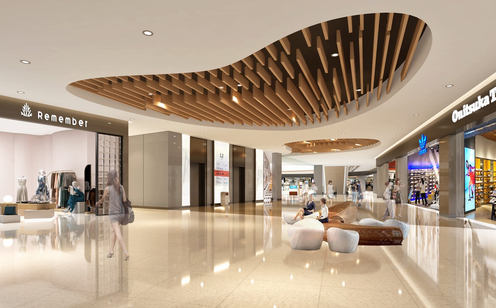 Jieshou Manle City elevator hall lounge