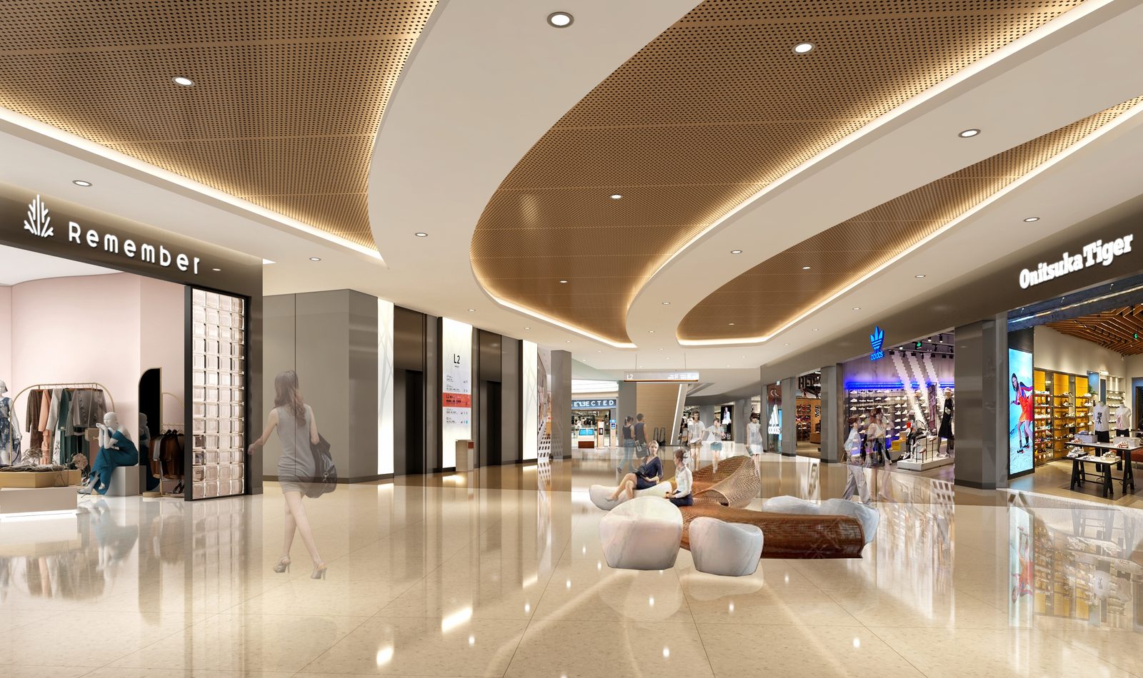 Jieshou Manle City elevator hall lounge view 2