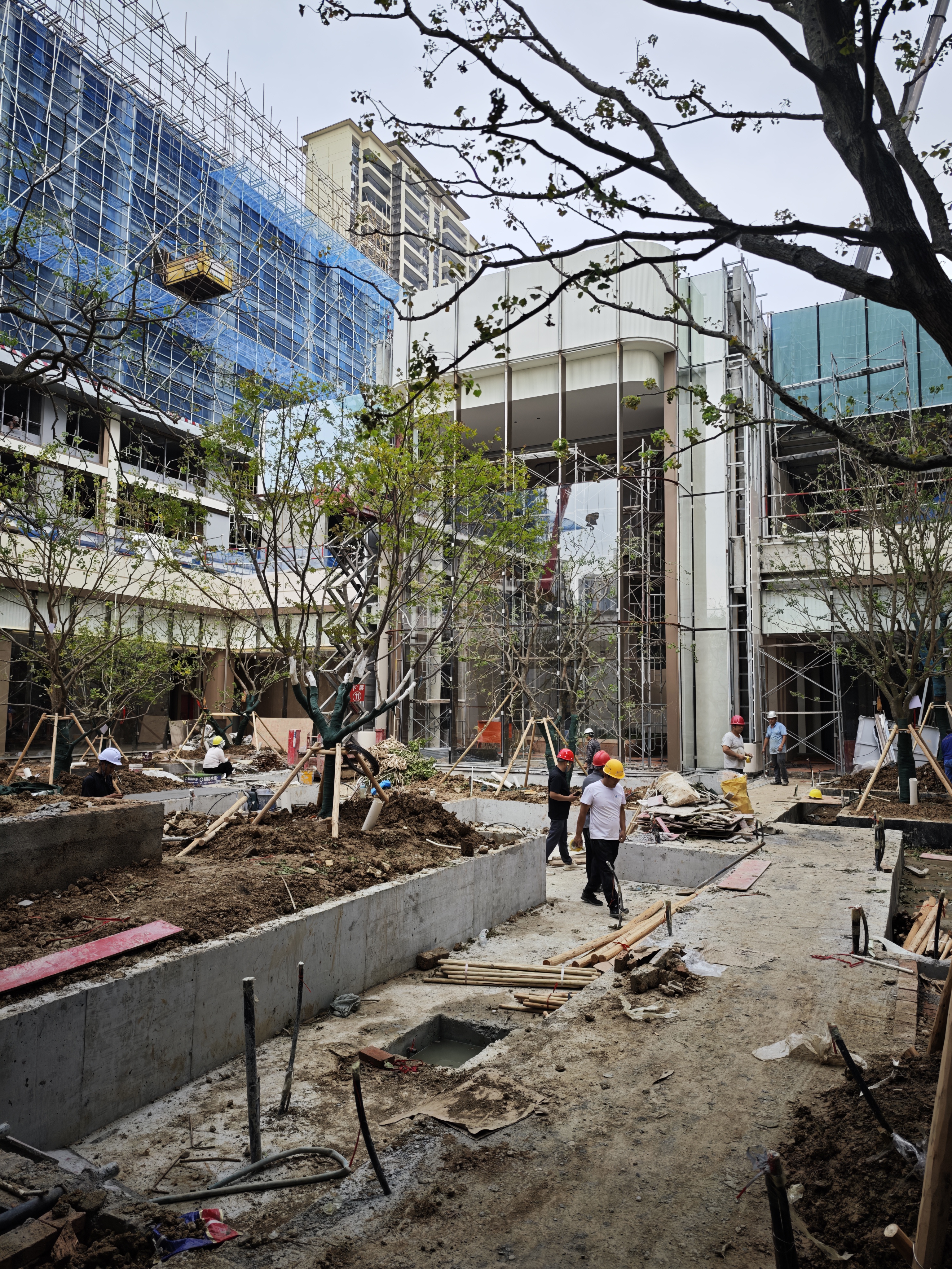 Lezhi Zhenjing garden construction