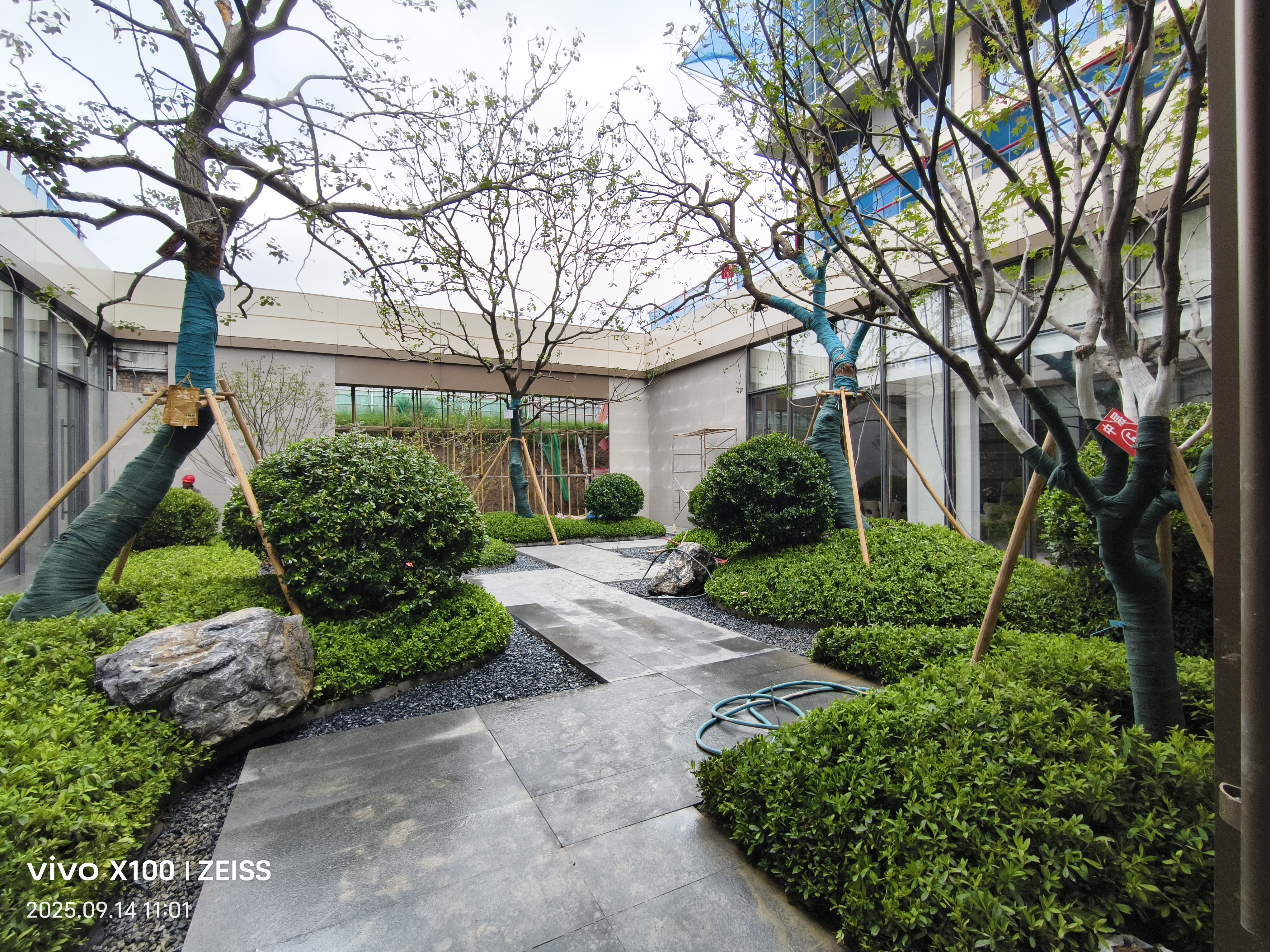 Lezhi Zhenjing garden path